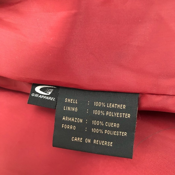 Red leather Jacket - Picture 4 of 6